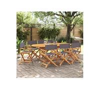 Chaise Pliable de Jardin Siège de Terrasse Meuble Patio Extérieur Tissu vidaXL