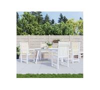 Lot de 4 Coussins de Chaise de Jardin à Dossier Bas, Coussins de Siège de Patio, Coussins de Canapé de Jardin, Coussins d'Assise Extérieur, Crème