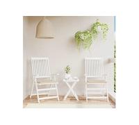Vidaxl Coussins De Chaise Jardin Lot De 2 Beige 40x40x4cm Tissu Oxford