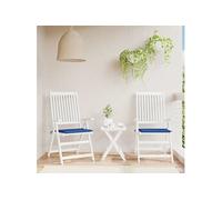 Tuinstoelkussens 2 st 50x50x3 cm oxford stof koningsblauw314059