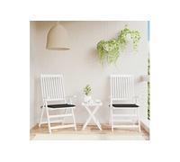 Tuinstoelkussens 2 st 50x50x3 cm oxford stof zwart47603