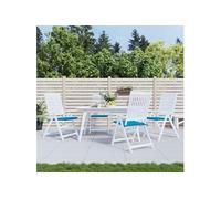 Tuinstoelkussens 4 st 50x50x3 cm oxford stof blauw314046