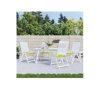 Tuinstoelkussens 4 st 50x50x3 cm oxford stof felgroen314063