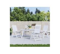 Coussins de Chaise de Jardin Siège Extérieur Lot de 2 Bleu Tissu Oxford vidaXL