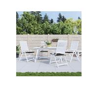 vidaXL Coussins de Chaise de Jardin Lot de 4, Coussin de Siège de Salon, Coussin de Meuble de Terrasse, Coussin d’Assise Extérieur, Noir 50x50x3 cm Tissu Oxford Noir
