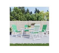 Vidaxl Coussin De Chaise De Jardin 4 Pcs Vert 120 X 50 X 3 Cm Vert