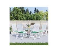 Tuinstoelkussens 6 st 40x40x3 cm oxford stof groen314013