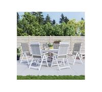 Vidaxl Coussins De Chaise De Jardin 6 Pcs Gris 120x50x3 Cm