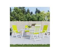 Tuinstoelkussens 6 st hoge rug 120x50x3 cm stof heldergroen314120