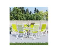 Vidaxl Coussins De Chaise De Jardin 6 Pcs Vert Vif 120x50x3 Cm