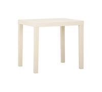 Table de Jardin Blanc 79x65x72 cm Plastique Salle à Manger Extérieur vidaXL