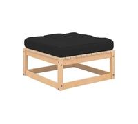 Vidaxl Repose-Pied De Jardin Avec Coussin Pin Massif