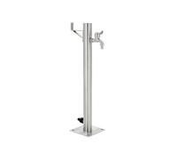 vidaXL Colonne à eau de jardin ronde Acier inoxydable 65 cm