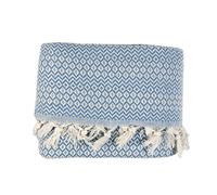 Tuiste Couvre Lit Luxe Bleu Clair, Couvre lit Mélangé Coton Organique, Uni, Couverture de Canapé Aérée et Polyvalente, Plaid en Coton, Jeté de Lit ou Jeté de Canapé, Taille 150x200, 1 Personne