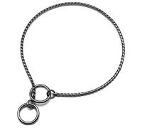 TUITA Collier d'exposition pour Chiens à chaîne en métal, Collier antidérapant pour Animaux de Compagnie, Collier à chaîne en Laiton Fin réglable pour Petits, Moyens et Grands Chiens