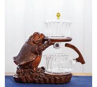 TUITA Ensemble de thé en Verre, théière Automatique, infuseur à thé, dérivation d'eau magnétique, résistant à la Chaleur, Kungfu, pour Boire du thé, 1 Ensemble
