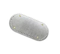 TUITA Fond Ovale Fait à la Main pour Sac tricoté, en Cuir PU, Accessoires résistants à l'usure, Fond avec Trous, Fond de Sac en Crochet, Fait à la Main, 30x10cm, 1 pièce