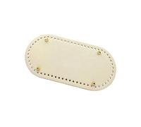 TUITA Fond Ovale Fait à la Main pour Sac tricoté, en Cuir PU, Accessoires résistants à l'usure, Fond avec Trous, Fond de Sac en Crochet, Fait à la Main, 30x10cm, 1 pièce