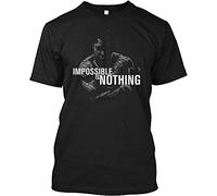 tuita Men's Mohamed Ali Impossible is Nothing 15 DMN T-Shirt Black M