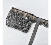 Plumes de pintade de 10 mètres sur ruban d'habillage, plumes de faisan pour vêtements, accessoires de Costume, artisanat décoratif