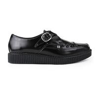 TUK Chaussures En Cuir Noir Pour Hommes Et Femmes Avec Boucle À Monks Pointue