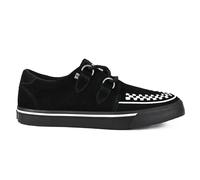 Tuk Chaussures Homme Femme Sneakers Creeper Noir Blanc En Daim
