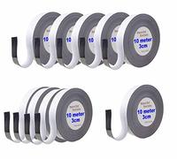 TUKA 100m x 30mm x 1mm Magnétique Ruban de Marquage, Réinscriptible Découpable Bande Magntica pour Étiquetage, Tableau Blanc, Tableaux Magnétiques. Inscriptible Effaçable, 10x10m Blanc TKD9046-3cm