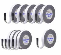 TUKA 100m x 40mm x 1mm Magnétique Ruban de Marquage, Réinscriptible Découpable Bande Magntica pour Étiquetage, Tableau Blanc, Tableaux Magnétiques. Inscriptible Effaçable, 10x10m Blanc TKD9046-4cm