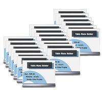 TUKA [20x] A5 Présentoirs de Table, Double Face, avec Base Plate, Paysage A5 Porte Menu Transparent Acrylique, Porte-Brochures Support de Présentation Réception Foires, TKD8204-A5-20x