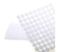 TUKA 450 Paires 10mm Cercles avec Crochets et Boucles Auto-adhésifs, 900 Capsules Monnaies Arrière Hook & Loop Pastille Adhésif, Autocollantes Points Arrière Dots Coins, blanc, TKB5025 white