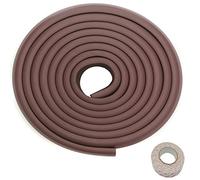 TUKA 5 Mètre Rouleau en Mousse, L-Forme Protecteurs Bords de Table, Super Souple Anti Choc Mousse Bord Protecteur, Sécurité épreuvage pour Bébé Enfants, Protections de rebords, Marron, TKD7000 Brown