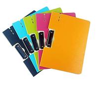 TUKA [5 Pièces] A4 Bloc-notes pour Documents, Chemise à Pince avec Couverture, Porte-documents Fichiers Document Organiser pour Bureau École Business, 5x Dossier à pince en 5 Couleurs, TKD8051
