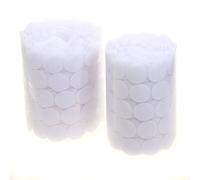 TUKA 500 Paires 20mm Cercles avec Crochets et Boucles Auto-adhésifs, 1000 Capsules Monnaies Arrière Hook & Loop Pastille Adhésif, Autocollantes Points Arrière Dots Coins, blanc, TKB5026 white