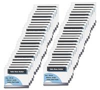 TUKA [50x] A5 Présentoirs de Table, Double Face, avec Base Plate, Paysage A5 Porte Menu Transparent Acrylique, Porte-Brochures Support de Présentation Réception Foires, TKD8204-A5-50x