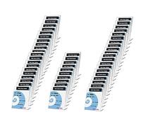 TUKA 50X Présentoirs de Table A5 Portrait, Acrylique 2,5mm d'épaisseur, Transparent L-Stand Inclinés Porte-Brochures Porte Menu Support de Présentation pour Bureau Réception Foires, TKD8200-A5-50x