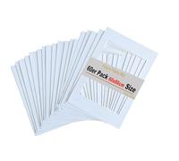 TUKA 60x Passe-Partout 60x80 cm, Ouverture 40x60 cm, Blanc, 1 mm d'épaisseur Passepartout sans Acide Résistant au Vieillissement pour l'encadrement Photos Affiches Impressions d'art, TKD9100