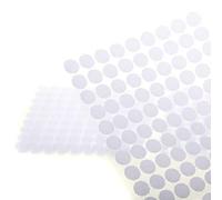 TUKA 675 Paires 10mm Cercles avec Crochets et Boucles Auto-adhésifs, 1350 Capsules Monnaies Arrière Hook & Loop Pastille Adhésif, Autocollantes Points Arrière Dots Coins, blanc, TKB5125 white