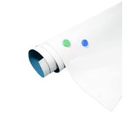 TUKA 90cm x 60cm Feuille Ferreuse Autocollante pour Aimants, Inscriptible Essuyable, Film Caoutchouc Ferreux Adhesif, Plaques de Fer Adhésives, Créez Propre Tableau Blanc Magnétique, Blanc TKD9020