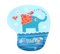TUKA Design Tapis de Souris Repose-Poignets Gel, Gel Mouse Pad Tapis de Souris avec Repose-Poignets, L'éléphant, TKC5100 Elephant