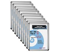 TUKA-i-AKUT 10x A3 Cadre à Clipser en Aluminium Coins Arrondis, Profilé 25 mm pour Affiche Photo Poster, Affichage avec Matériel de Fixation, Argent Couleur TKD8421-A3-10X