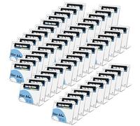 TUKA-i-AKUT 50X A4 Paysage Support de Table en Acrylique, Fermeture Magnétique, Support Publicitaire Incliné Forme L pour Brochures Photos Panneaux Carte menu, Transparent TKD8242-A4-50x