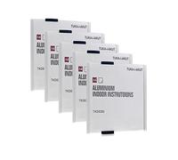 TUKA-i-AKUT 5pcs A4 Plaque de Porte et de Signalisation, Aluminium et Couverture en Acrylique, Info Sign Bureau Panneau. Montage sur Mur ou Porte, Insertions A4 Portrait 210x297 mm TKD8300-A4-5x
