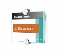 TUKA-i-AKUT A6 Plaque de Porte et de Signalisation, Couverture en Acrylique, Info Sign Bureau Panneau de porte. Montage Mural, pour Insertions A6 148 x 104 mm, TKD8301-A6