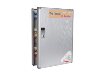 TUKA-i-AKUT Armoires à 72 Clés avec Serrure Électronique, Métal Placards à Clés pour Montage Mural, avec Porte-Clés + Kit de Montage, Boîte à Clés de Alliage d'Aluminium Armoires à Clés TKD8651-72