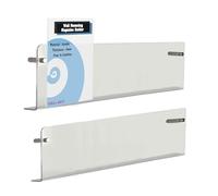 TUKA-i-AKUT Lot de 2 Étagères Murales de 100cm, Acrylique Extra Résistant, Support Mural pour Magazines Journaux Brochures Livres, Porte-Revues Porte-Prospectus Murales Transparente TKD8256-100cm-2x