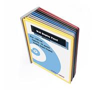 TUKA-i-AKUT Pupitre Présentoir Mural 10 Panneaux d'Affichage A4 Assortie, Support Kit Mural, Consultation Présentation Documents Entrepôt Atelier Laboratoire Bureau etc. Multicolore TKD8222-10x Bunt