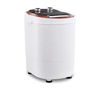 TUKAILAI Mini Machine à Laver Portable avec Essorage, Puissance de 240W 220V, Petite Laveuse Capacité 3KG de Linge et Essorage 1,5 KG, Idéal pour Voyages Caravanes et Camping-cars Appartement