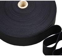 tukan-tex Bande élastique de 50 mm de large - Noir - 25 m - DIY (noir, 50 mm)