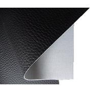Tukan-tex-de - Tissu d’ameublement en cuir synthétique - Tissu au mètre - En PVC - Noir