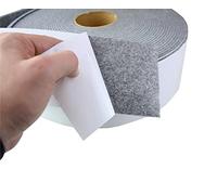 tukan-tex Ruban en feutre autocollant, 10 cm de large, 3 mm d'épaisseur, 20 m de long, rouleau de patins en feutre (gris, 10 cm de large, 3 mm d'épaisseur, 20 m de long)